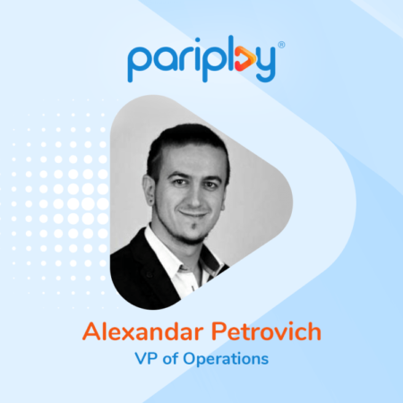 Pariplay(r), bolsters senior staff with Alexandar Petrovich being appointed VP of Operations