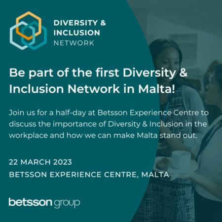 Betsson Group is pleased to announce the launch in Malta of the first Diversity and Inclusion Network (D&I).