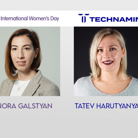 International Women’s Day feature with Tatev Harutyanyan (Strategic Programs Manager at Technamin) and Nora Galstyan (Head of Compliance at Technamin).