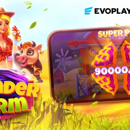 Wonder Farm, the new Evoplay title, features hurricanes that shake up the farmyard.