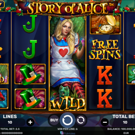 Story of Alice is the latest slot adventure from Spinomenal.