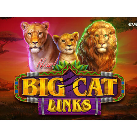 Everygame Casino’s Big Cat Links game features the Mighty Lions of the African Savannah, and a bonus feature that awards jackpots.