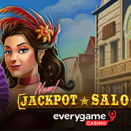 Everygame’s New Jackpot Saloon is a Cowboy Game that includes Five Jackpots, and a Pick-Bonus Game. It takes players to the Wild West.