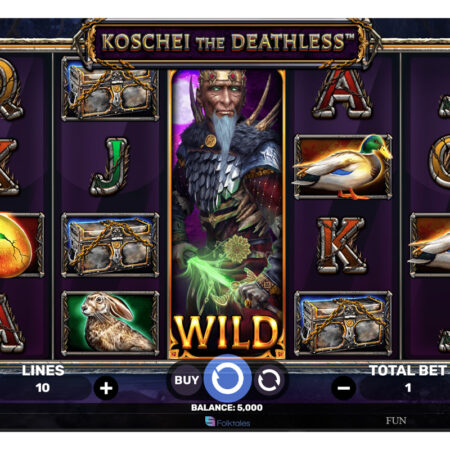 Spinomenal releases a new killer slot Koschei the Deathless