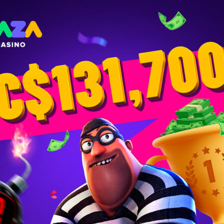 Zaza Casino Lucky Player won C$131.700 playing Take the Bank, by Betsoft.