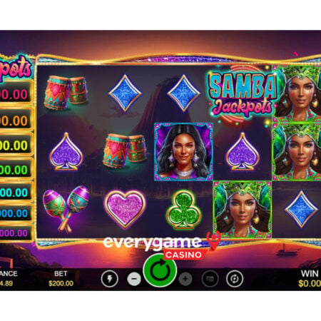 Everygame Casino releases exotic new Samba Jackpots Slot