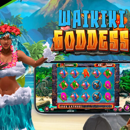 Waikiki Goddess is the tropical volcano game from MGA Games